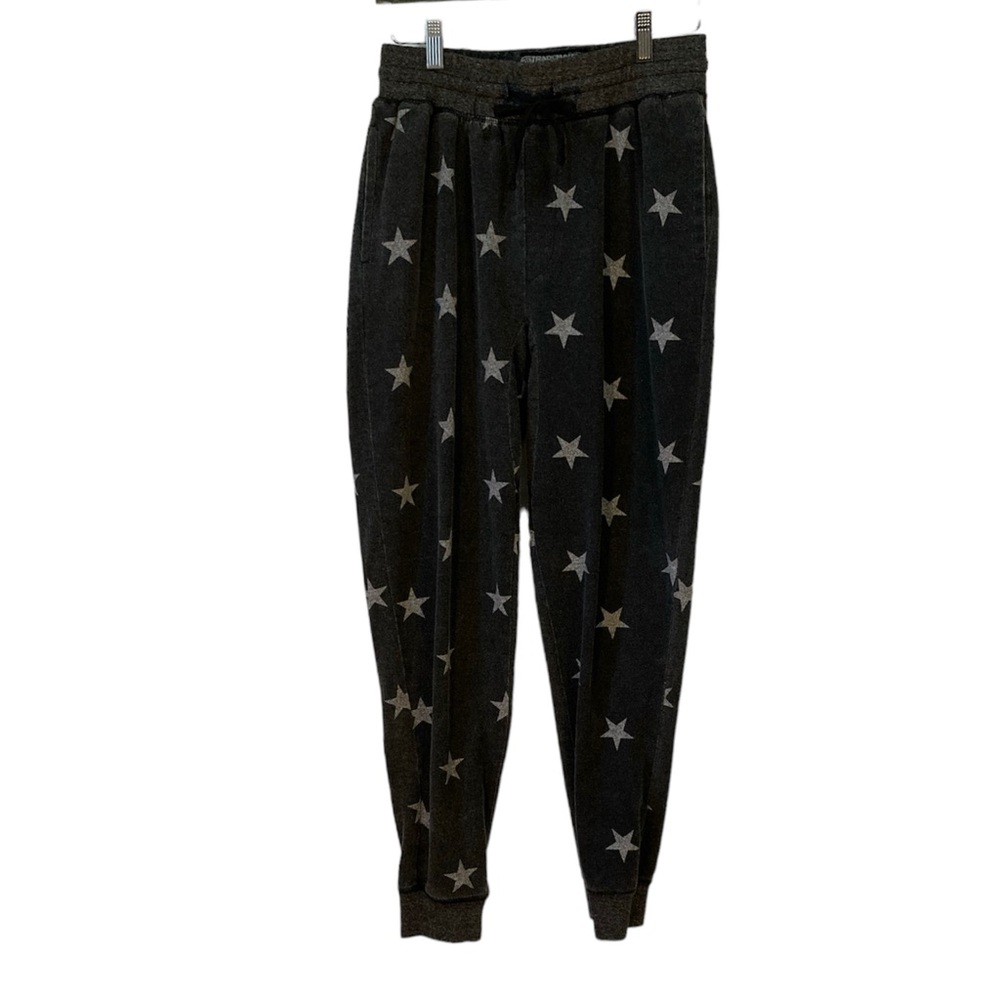 Brooklyn Cloth Jogger Pants Adjustable Waist Athleisure Comfy Lounge Gray Star M
